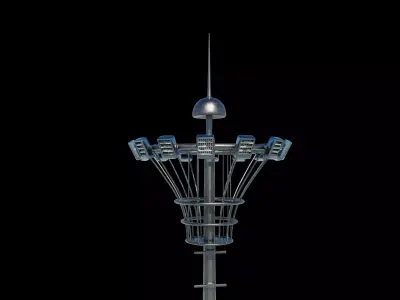 High Mast Flood Lighting 3D model
