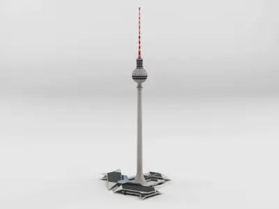 Berlin TV Tower 3D model