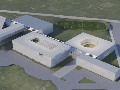 School Building 3D model