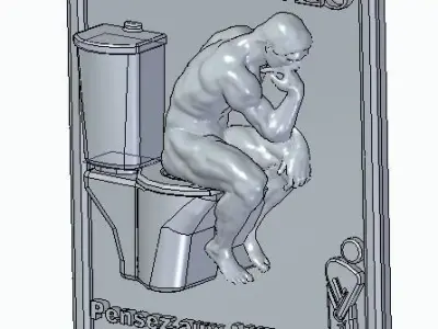 WC penchieur 3D print model