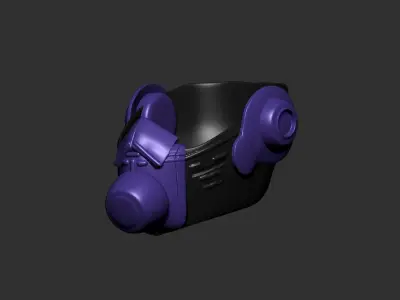helmet high poly sculpt 3d printable  3D model 162