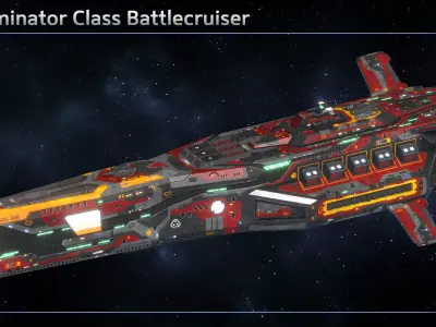 Spaceship Cruiser Collection III 3D Model Pack