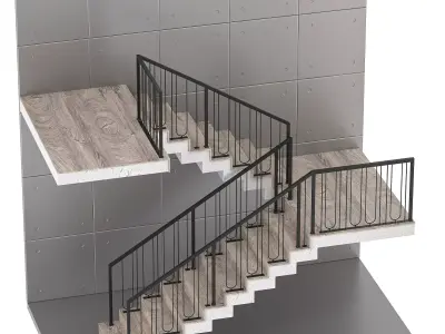 Staircase 09 3D model