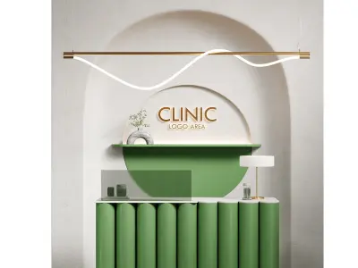 Green Clinic Reception 3D model