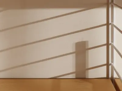 Sun Light Blender Interior Scene 3D model