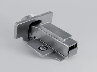 Cabinet Hinge overlay door hydraulic hinge animated  Low-poly 3D model