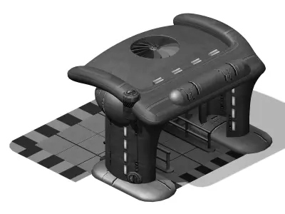 Machinery - Garage Entrance 01 3D model