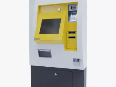 German Berlin Subway Ticket Machine 3D model