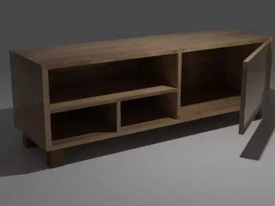 Cabinet sideboard Free low-poly 3D model