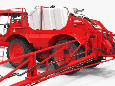  Self Propelled Crop Sprayer with Telescopic Boom Red 
