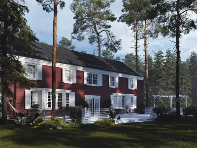 House in Norway style 3D model
