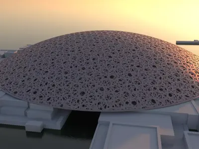 Louvre Abu Dhabi Museum 3D Model 3D model