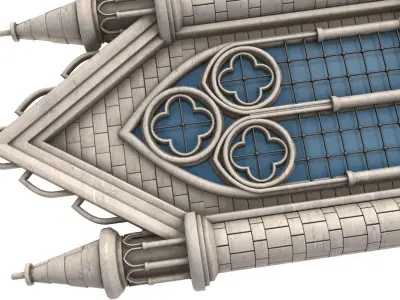 Gothic Window 3D model
