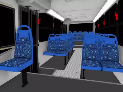 Plastic Bus Seat Free low-poly 3D model