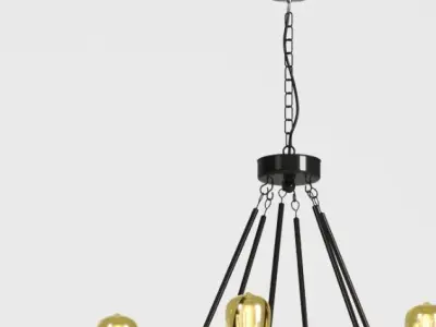 Hanging Lamp LOFT HOUSE P-73-6 3D model