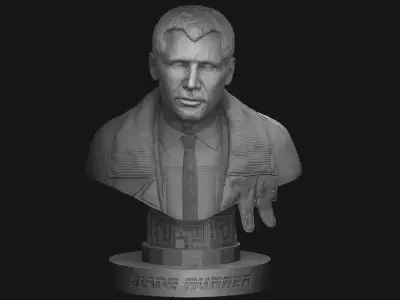 Rick Deckard Blade Runner Bust 3D print model