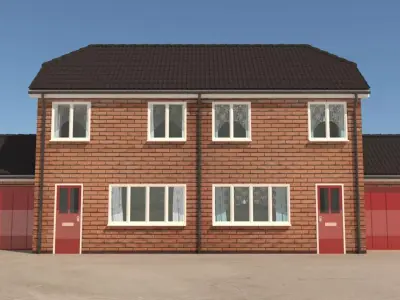 Semi Detached House 3D model