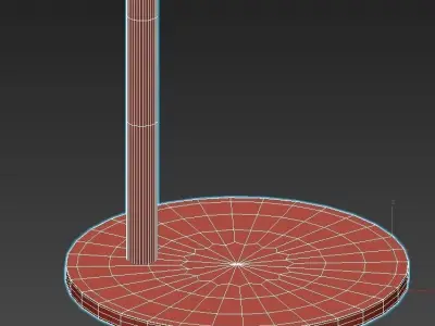 MITSU floor lamp with shade 3D model