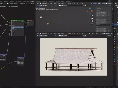 Traditional Houses - Rumah Sasadu Low-poly 3D model