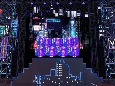 Cyberpunk stage 3D model
