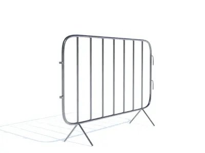 Low poly Fence PBR Game-ready Low-poly 3D model