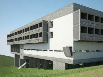 Convent La Tourette 3D model