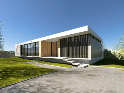 Blue Sky Exterior HDRI  Corona 3DSMAX scene 3D model