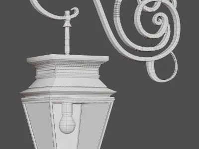 Street Lighting Low-poly 3D model
