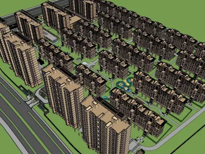 housing development village  3D model