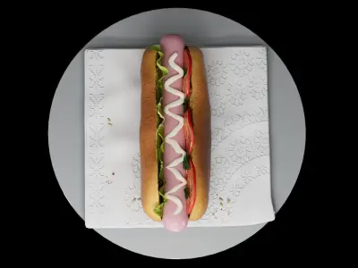 Hotdog third 3D model