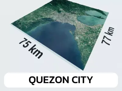 Quezon City Philippines City Landscape 3D Model 3D model
