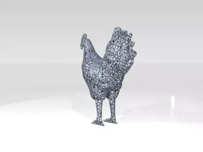 Chiken Voronoi 3D model