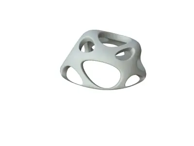 SciFi Cube Object No 47543 Low Poly Shape Low-poly 3D model