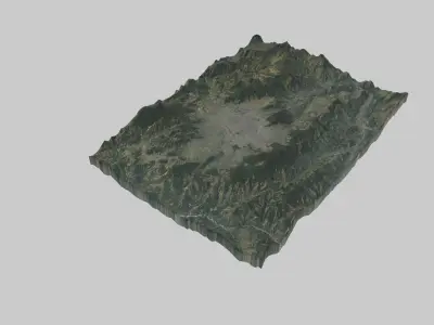 KATHMANDU City Low-poly 3D model