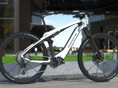 Porsche eBike Cross White 3D model