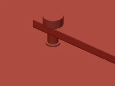 ASTORIA wall sconce with brass finish 3D model