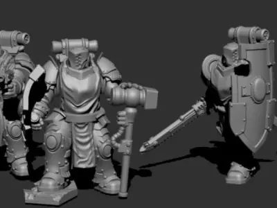 Black Knights - Assault Squad 3D print model