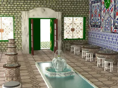 Ottoman Restaurant 4K 3D model