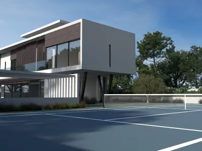 Modern Building 2 3D model purchase