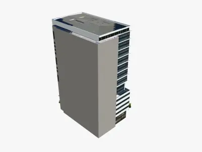 53 Albert Street Low-poly 3D model