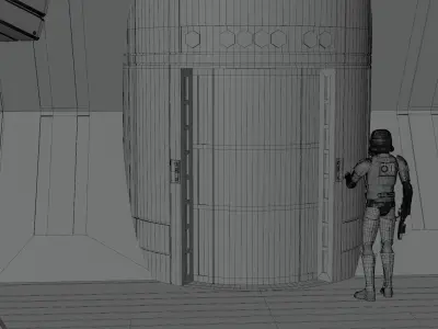 Star Wars Imperial Brig Pack 3D model