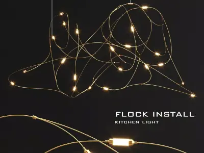 Moooi flock light 3D model