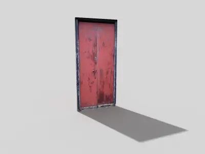 low poly door Low-poly 3D model order