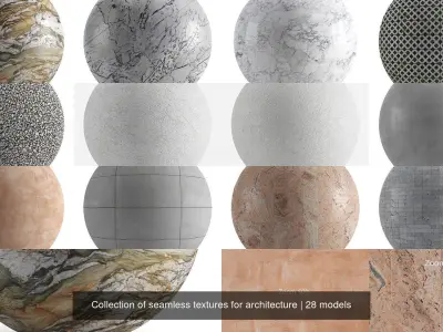 Collection of seamless materials for architecture Texture