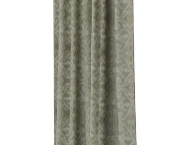 Vega Ikat Blackout Curtain Low-poly 3D model