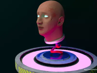 Scifi head model  3D model