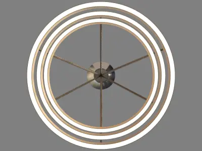 Modern Chandelier V2 3D model