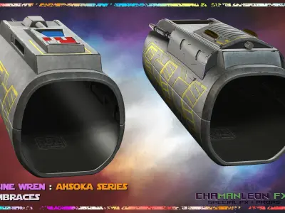 Sabine Wren Live Action Ahsoka Series Vambrace Armor Cosplay 3D print model