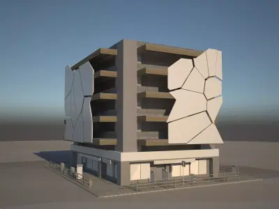 MODERN OFFICE BUILDING 3D model 5