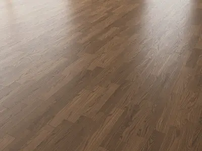 Parquet Oak Black Walnut Brushed set 7 3D model